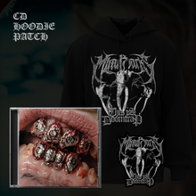 Load image into Gallery viewer, BUNDLE: THIS IS DOOM TRAP Hoodie + CD + Patch
