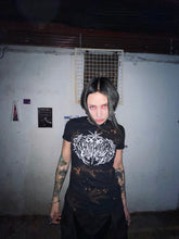 Load image into Gallery viewer, Customised Logo Girly Tee (white or red)